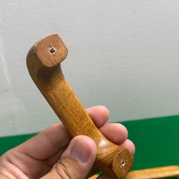 Wooden Drawer Cabinet Handle knob, Handle Knob Without Screws Set of 5, Wood Dra - Picture 7 of 8